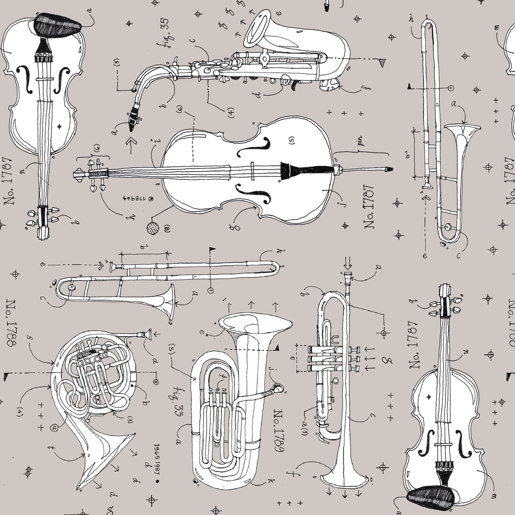 Windham Fabrics Opus Musical Instruments