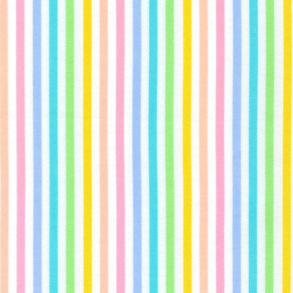 Robert Kaufman Stripe Flannel - Pastel