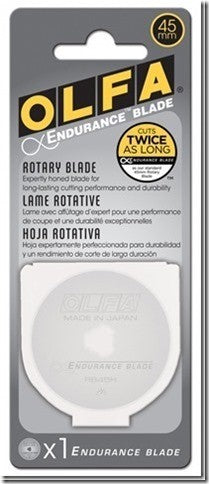 Olfa 45mm Endurance Blade For Rotary Cutter