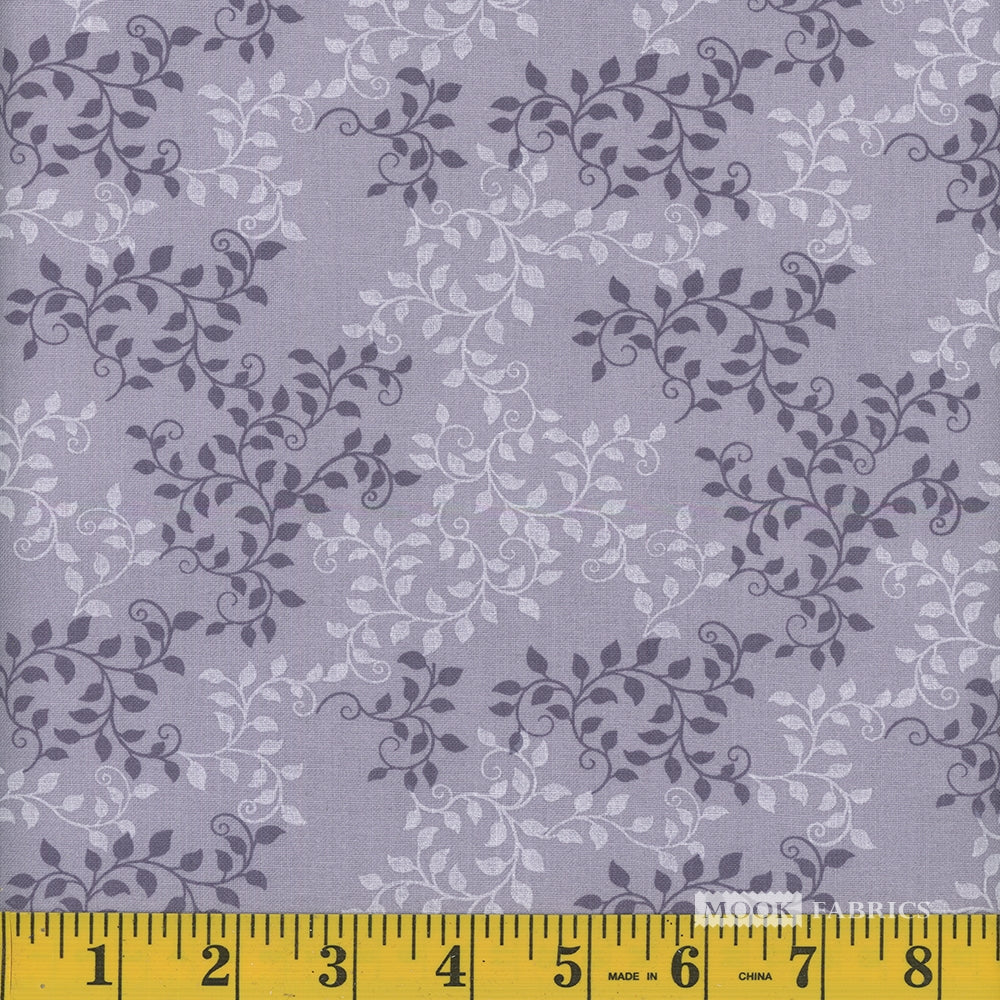 Leaves Quilt Backing Fabric - Concord